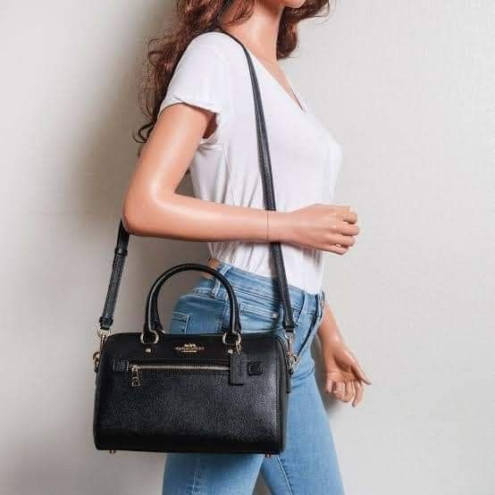 Coach Mini Rowan Crossbody Bag Black, Luxury, Bags & Wallets on Carousell