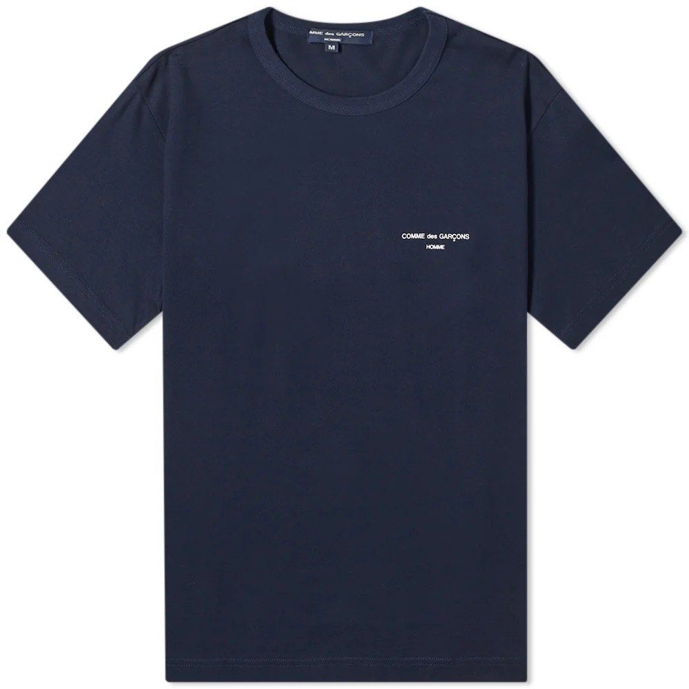 Comme des garcons outlet navy t shirt