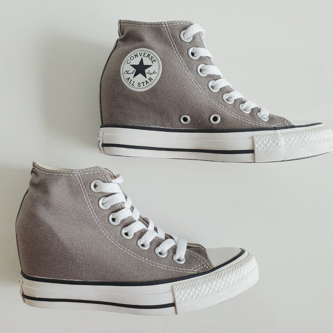 Grey converse wedges outlet