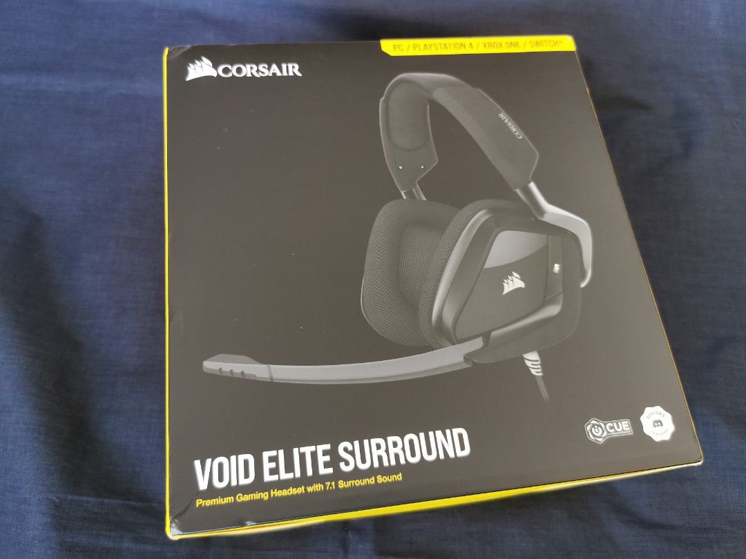 Corsair Void Elite Surround Gaming Headset Carbon Audio