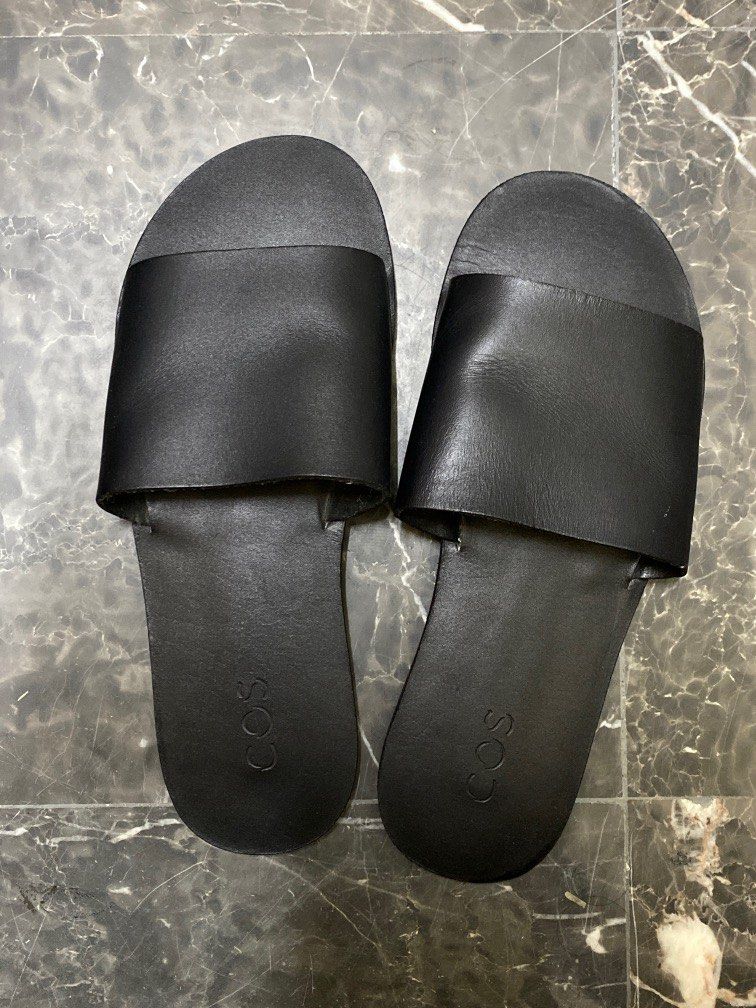 Cos leather sliders cheap