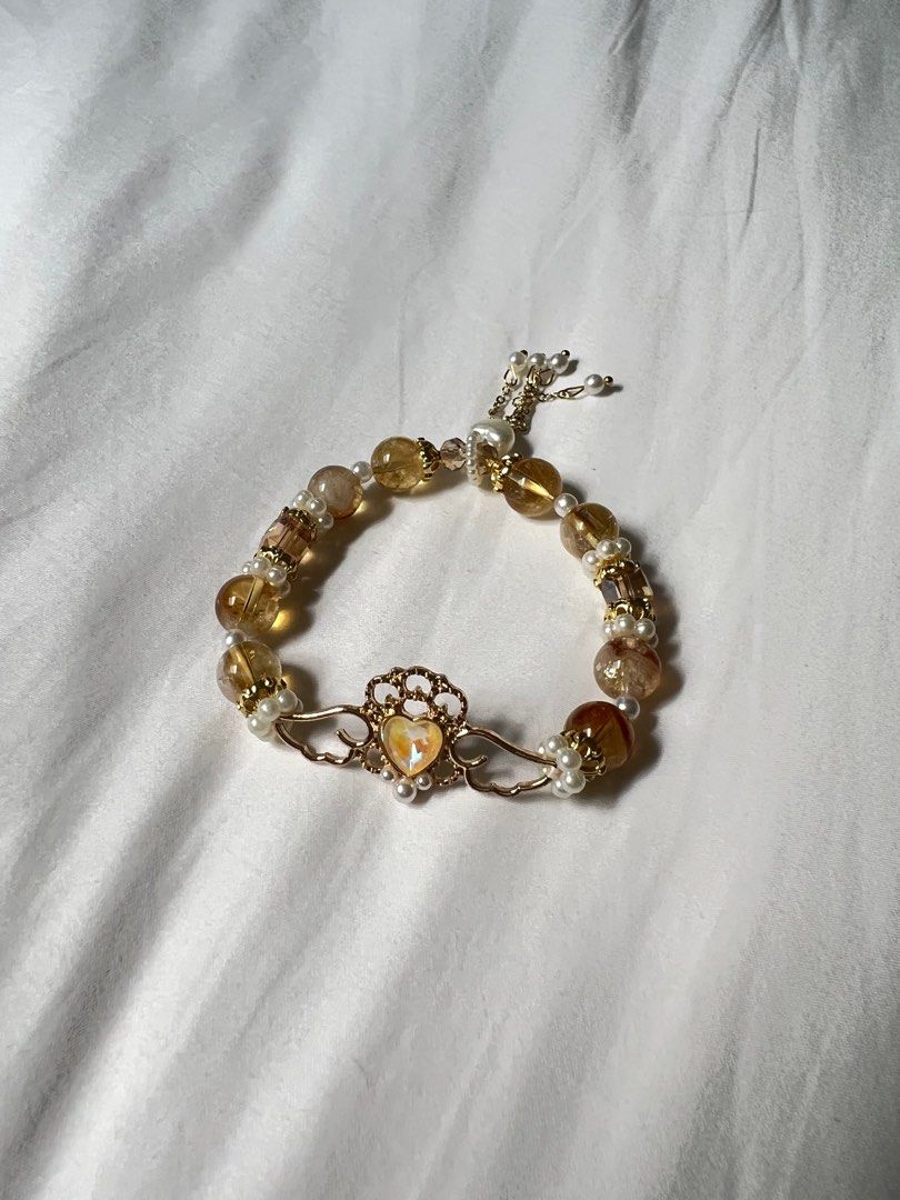 Gold crystal bracelet 2025