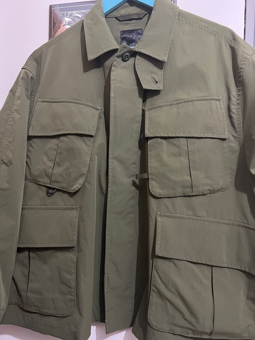 Daiwa pier39 tech jungle fatigue jacket olive S, 男裝, 外套及戶外