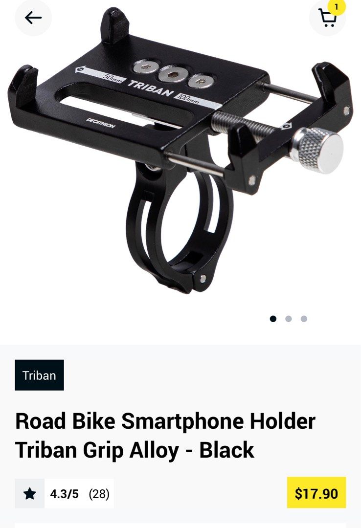 Decathlon phone holder bike discount