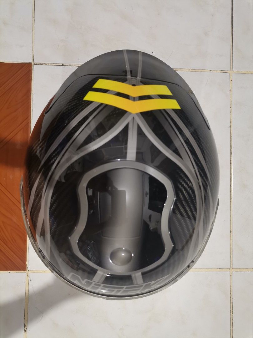 Decluttering- Nitek Helmet (Category: Everything Else Others) located in Taguig. Submitted by nlynmac (Listing ID 1243661456, Image 3). Description: For sale- Nitek Helmet - RUSH!!!! Nitek Helmet- 5K na lang (from 9K). Walang kagasgas-gasgas. Sobrang solid pati loob. Walang amoy. Issue lang sa last pic dahil sa pagkaka store..
