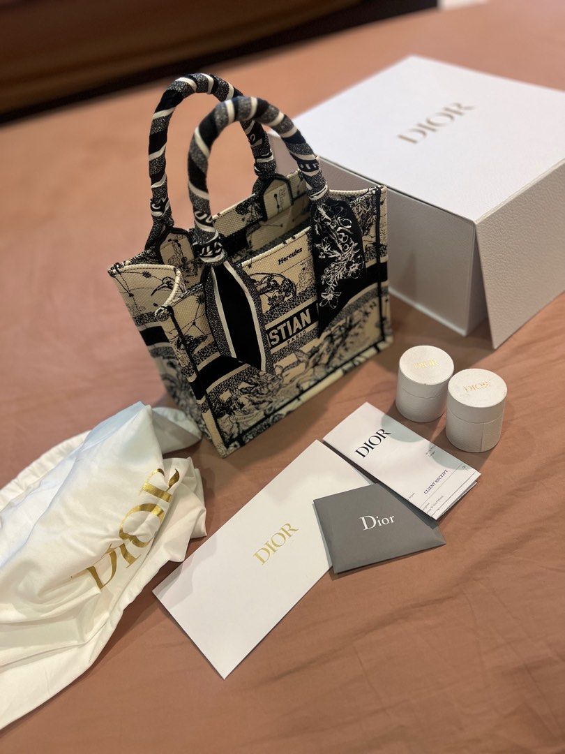 Dior Book Tote Bag Size 36 x 27 x 16 CM With card, dust bag, Box, and  Receipt, Luxury, Bags & Wallets on Carousell