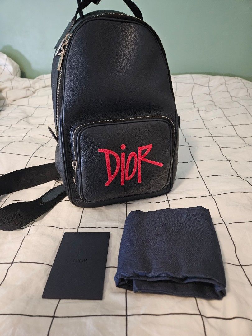 Mini Rider Sling Bag Beige and Black Dior Oblique Jacquard