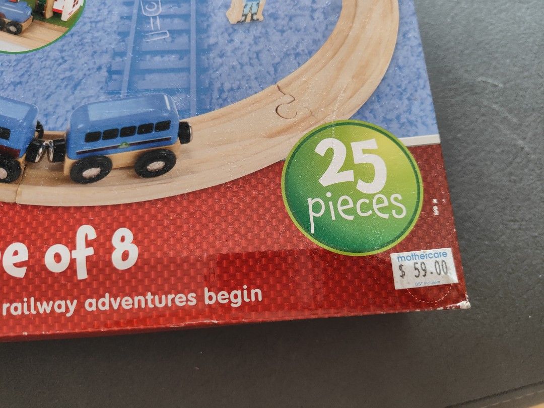 Mothercare wooden train set shop