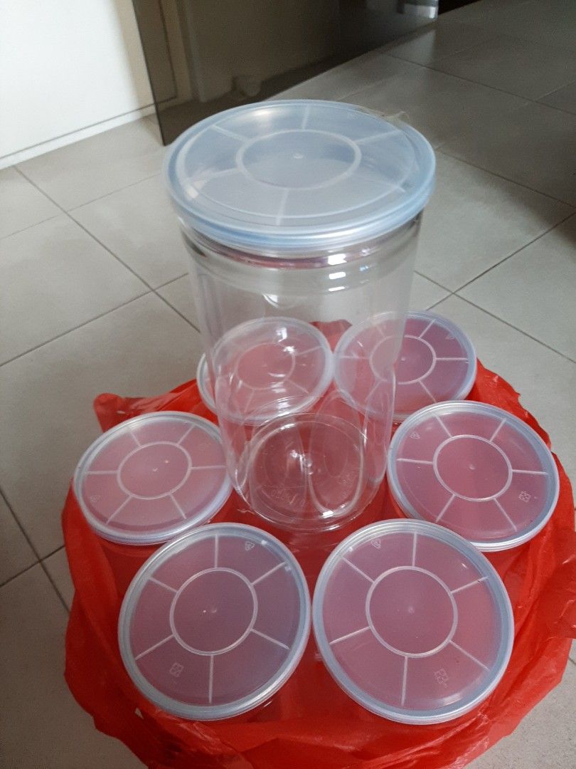 Empty plastic containers, Furniture & Home Living, Kitchenware