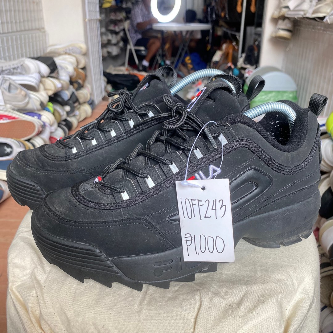 Fila disruptor matte black deals