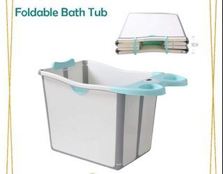 Foldable bath tub