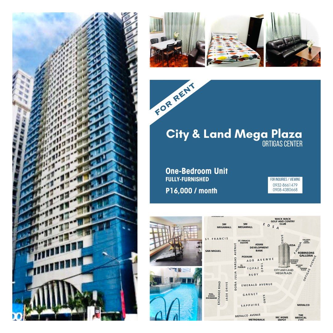 FOR RENT! Fully Furnished 1BR Condo Unit in Ortigas Center, Property
