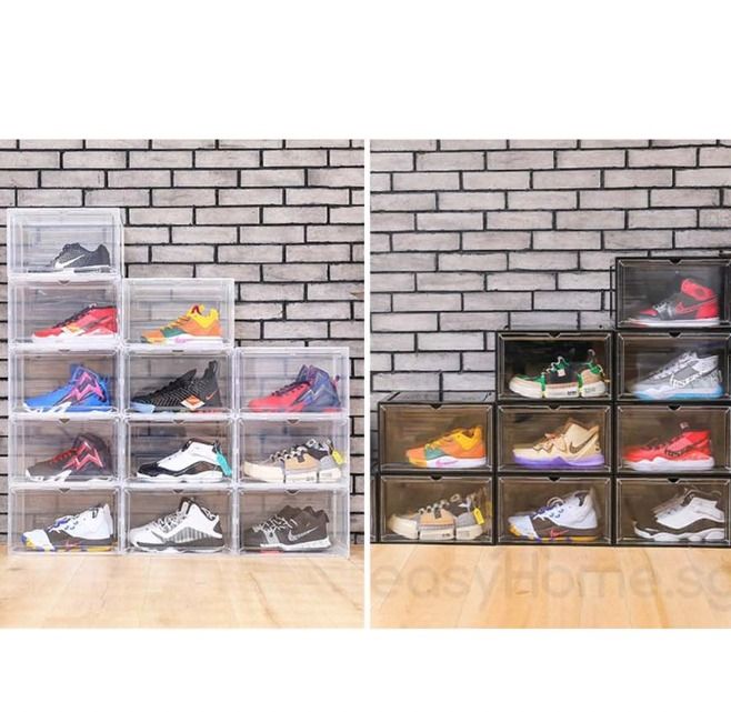 Wall mounted outlet shoe box