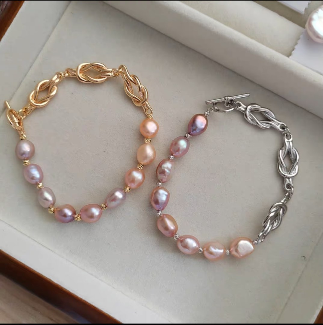 Purple sale pearl bracelet