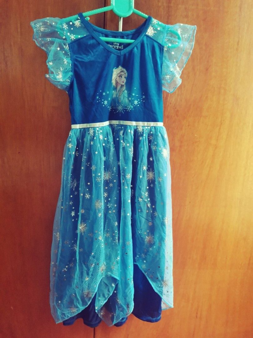 Frozen Elsa dark blue dress costume