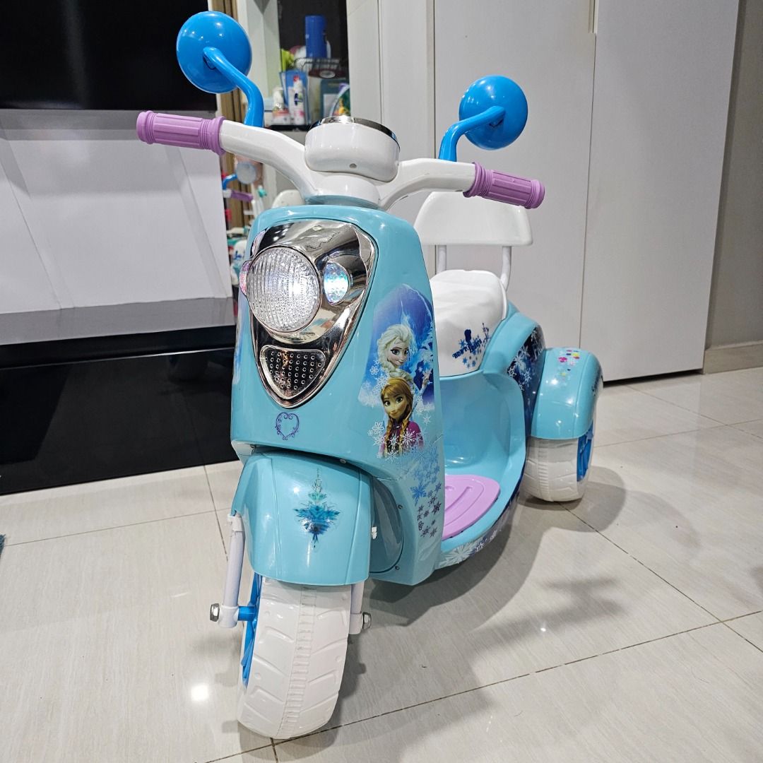Frozen Elsa Kids Electric Bike Self Driven Motorcycle Toy Car