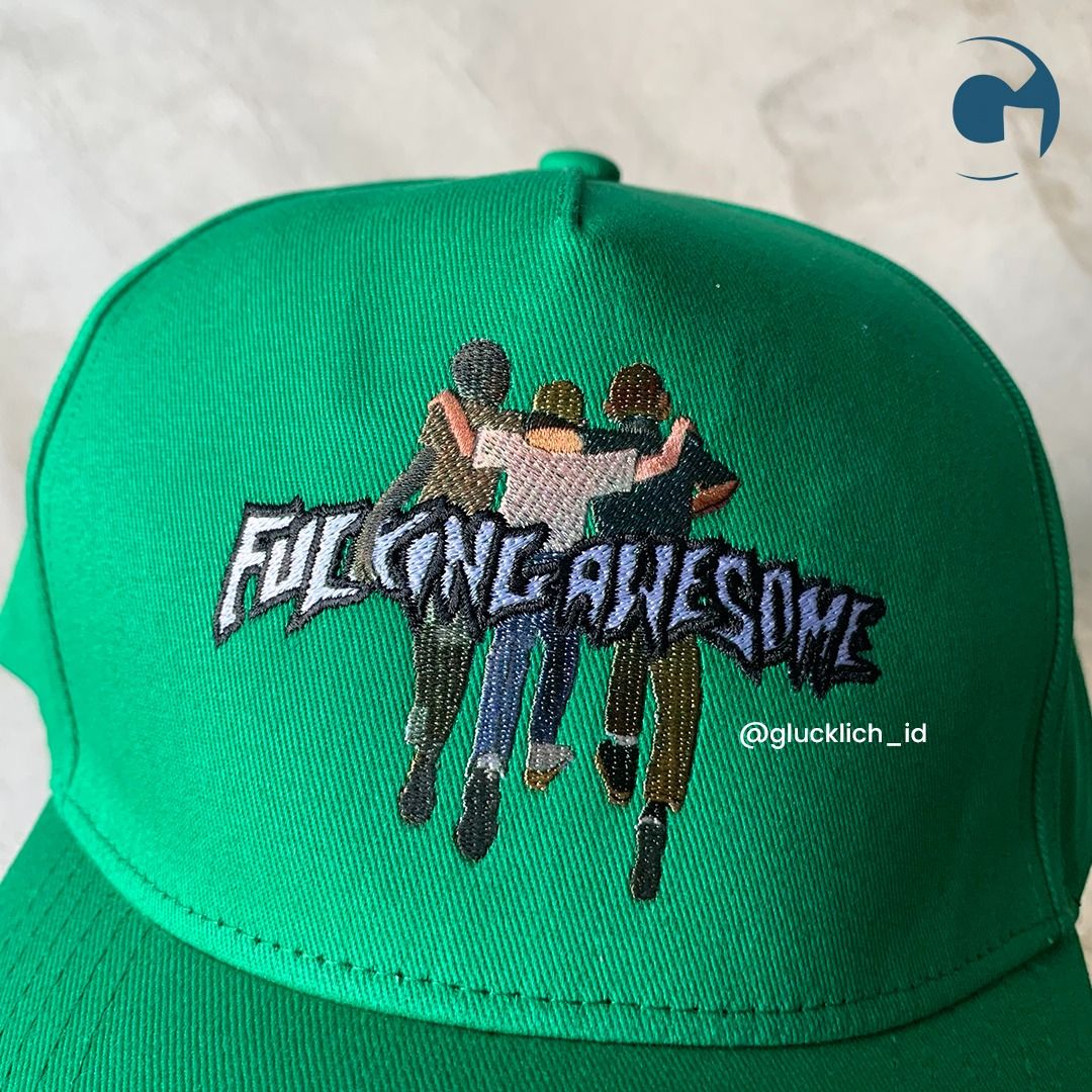 Fucking Awesome, Kids Are Alright 5 Panel Snapback in Green