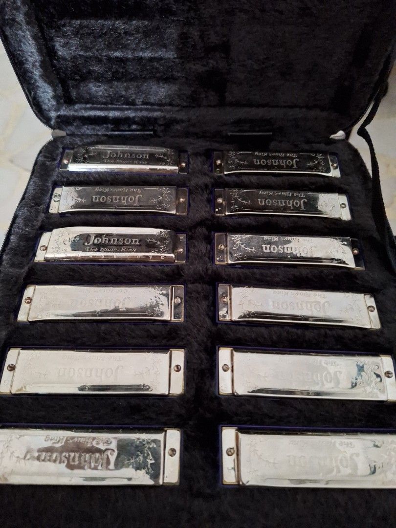 Johnson blues sale king harmonica set
