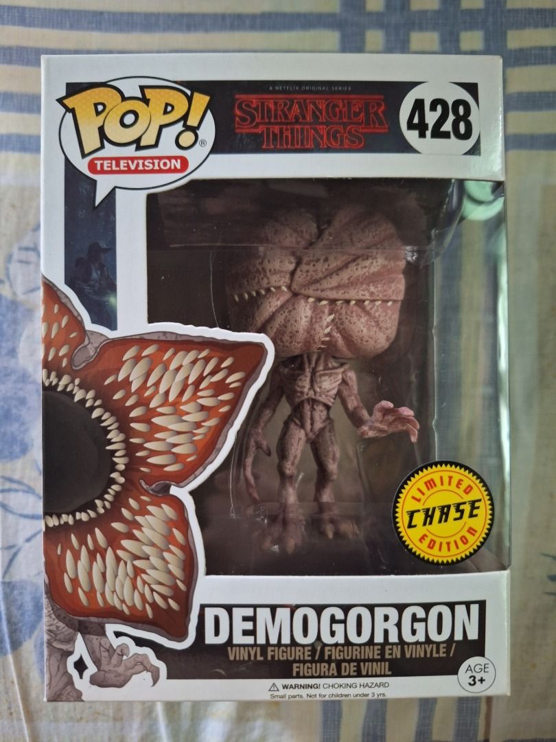 Funko Pop! Stranger Things - Demogorgon (Chase) (Category: Designer & Blind Box Toys) located in Dasmarinas. Submitted by jawpewstew (Listing ID 1243602764, Image 1). Description: FS only (No trades) Box: 9/10 or better Never out of the box Loc: Dasmarinas City, Cavite Meet-up: Dasma (Anyday as per arrangement) / MOA, ATC, or Festival Mall (Weekend only) MOP: Gcash/BDO MOD: Grab/Lalamove/LBC - C/O Buyer.