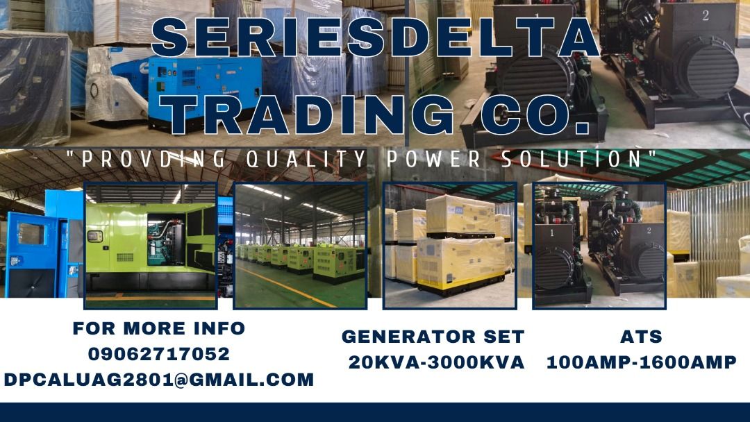 GENERATOR SET AND ATS FOR SALE!!!! (Category: Construction & Building Materials) located in Caloocan City. Submitted by dpcaluag2816010 (Listing ID 1243506078, Image 1). Description: ***NOTE: THE PRICE ON THE PICTURE IS NOT THE ACTUAL PRICE *** GENERATOR AND ATS FOR SALE!!! MESSAGE OR CALL FOR MORE INFO!!! WE CAN GIVE YOU DISCOUNT!!!! DIRECT SUPPLIER!!! OPEN FOR DEALERS!!!! *Cummins Engine/Isuzu Engine/Yuchai Engine/Weichai Engine/MTU Engine *20 