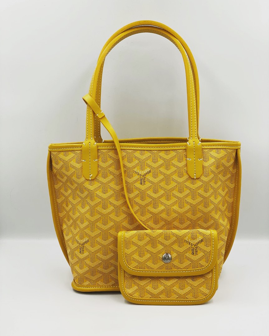 Goyard Anjou Tote Mini Yellow, Luxury, Bags & Wallets on Carousell