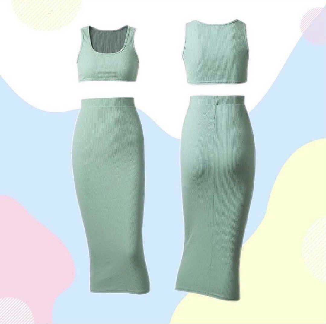Green coordinates (Category: Sets or Coordinates) located in Makati City. Submitted by cleaning.my.closet (Listing ID 1243680385, Image 1). Description: All items are for decluttering Discounts: The listed price is final for single item purchase. Discount will be given to those buying 2 or more items. Condition: All items are either brand new, used once or washed but never worn unless stated otherwise. Authenticity: All items are guaranteed origi