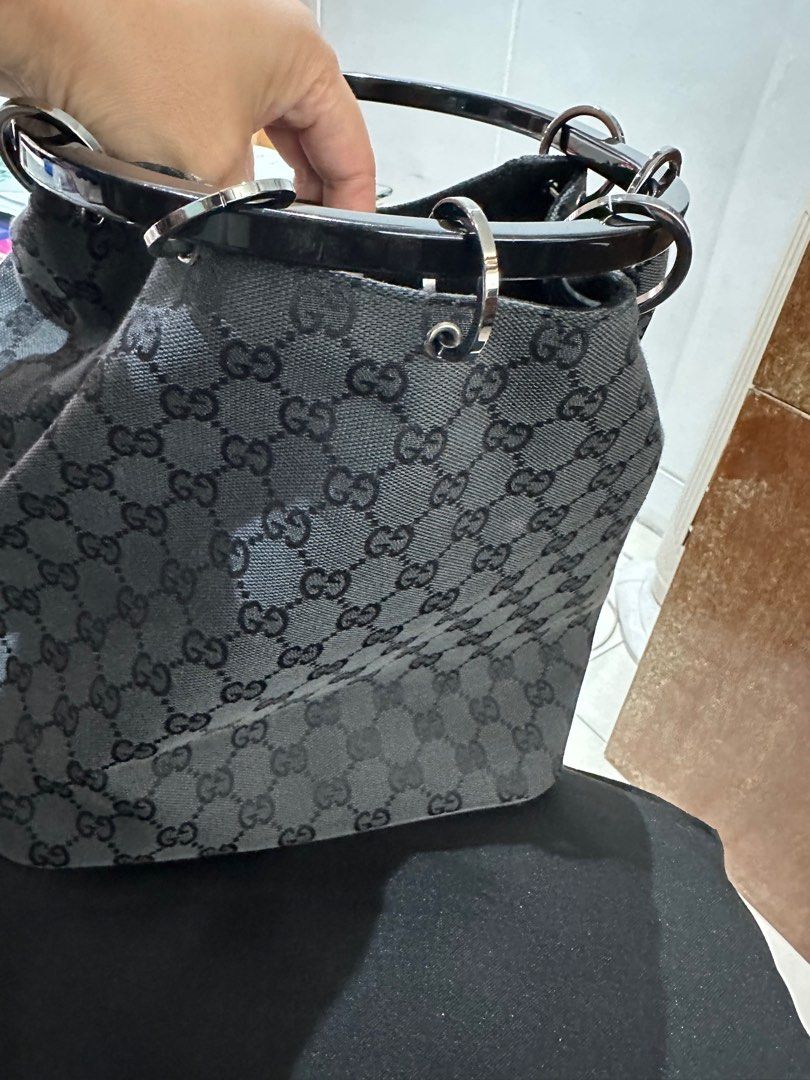 Gucci black monogram shoulder bag Women s Fashion Bags Wallets Shoulder Bags on Carousell