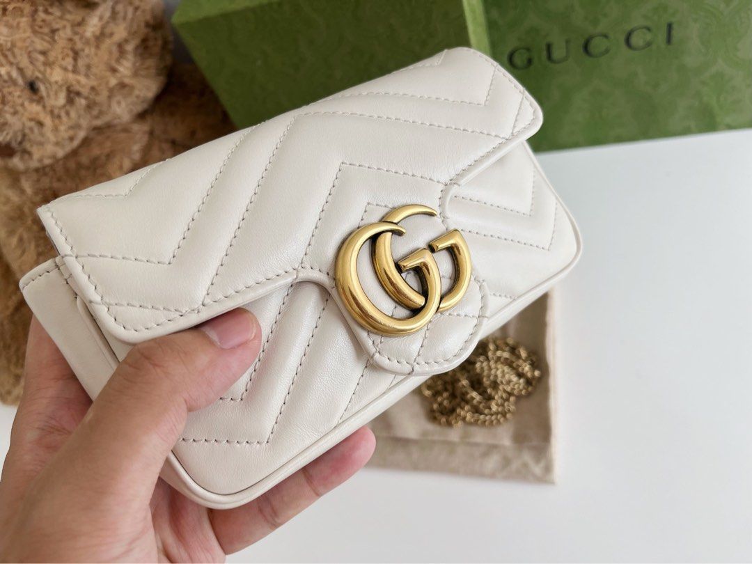 White gucci crossbody sale