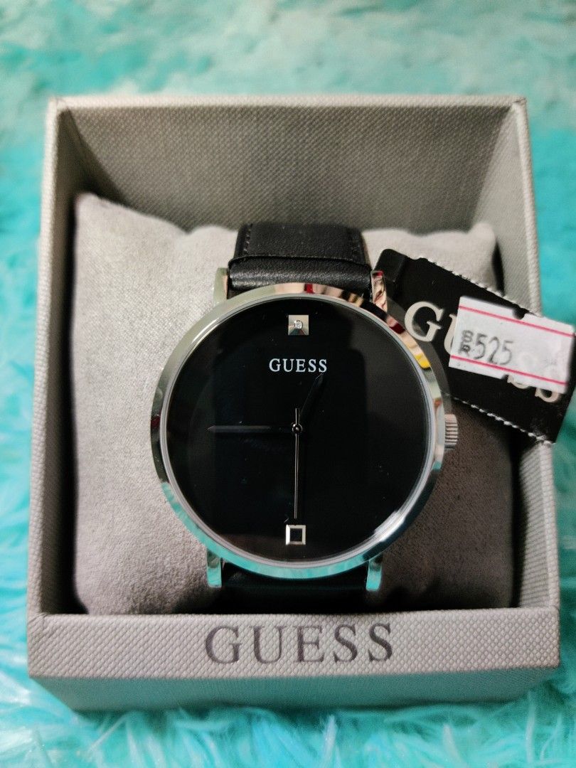 Guess Men's Black Supernova (Category: Luxury Watches) located in Balanga. Submitted by kaecee. (Listing ID 1243487418, Image 1). Description: Bought from Saudi Arabia for 6980 ( in peso) selling for 5500 only. -Brand new complete with box -leather strap Women's Guess Supernova watch also available - brand new with box -silicon strap -selling for 4500 - BOTH WATCH FOR 9300 ONLY IF YOU WILL TAKE AS SET - sf shouldered by the buyer.
