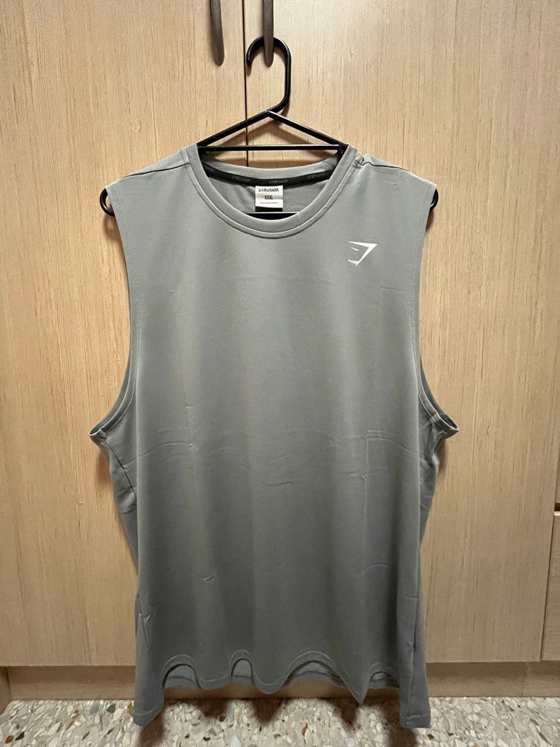 Gymshark Arrival Sleeveless T-Shirt - Smokey Grey