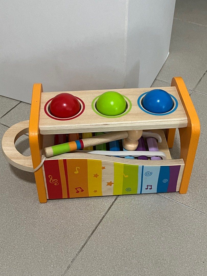 Hape wooden pound and tap bench deals