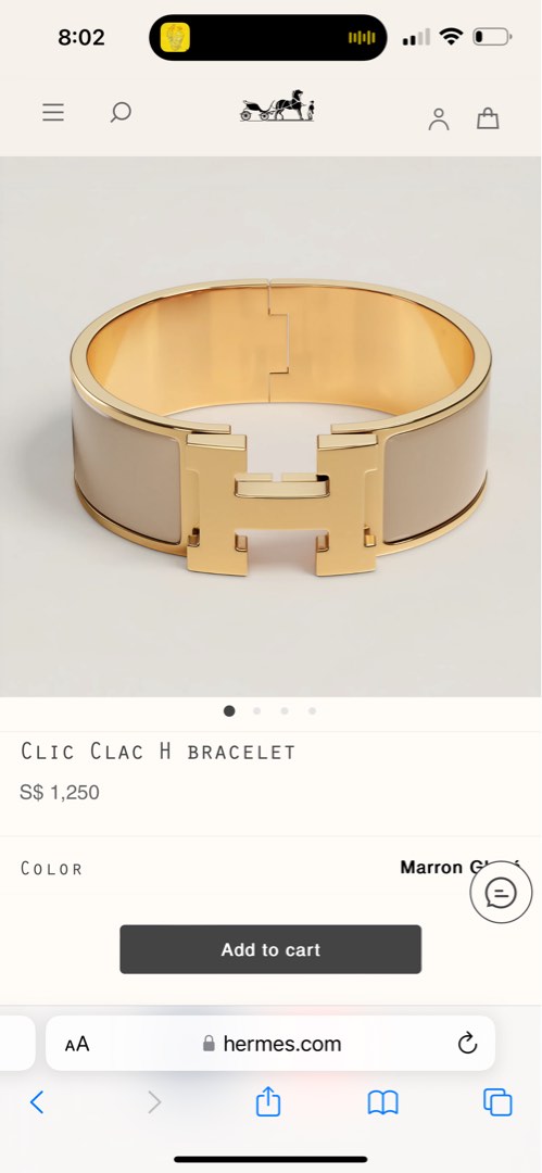Hermes Clic Clac H Bracelet