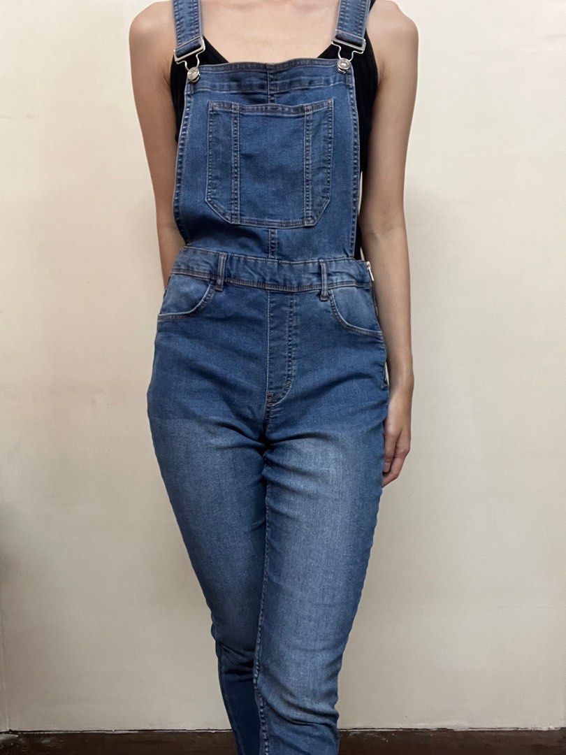 H M Denim Overalls Women s Fashion Dresses Sets Jumpsuits on Carousell