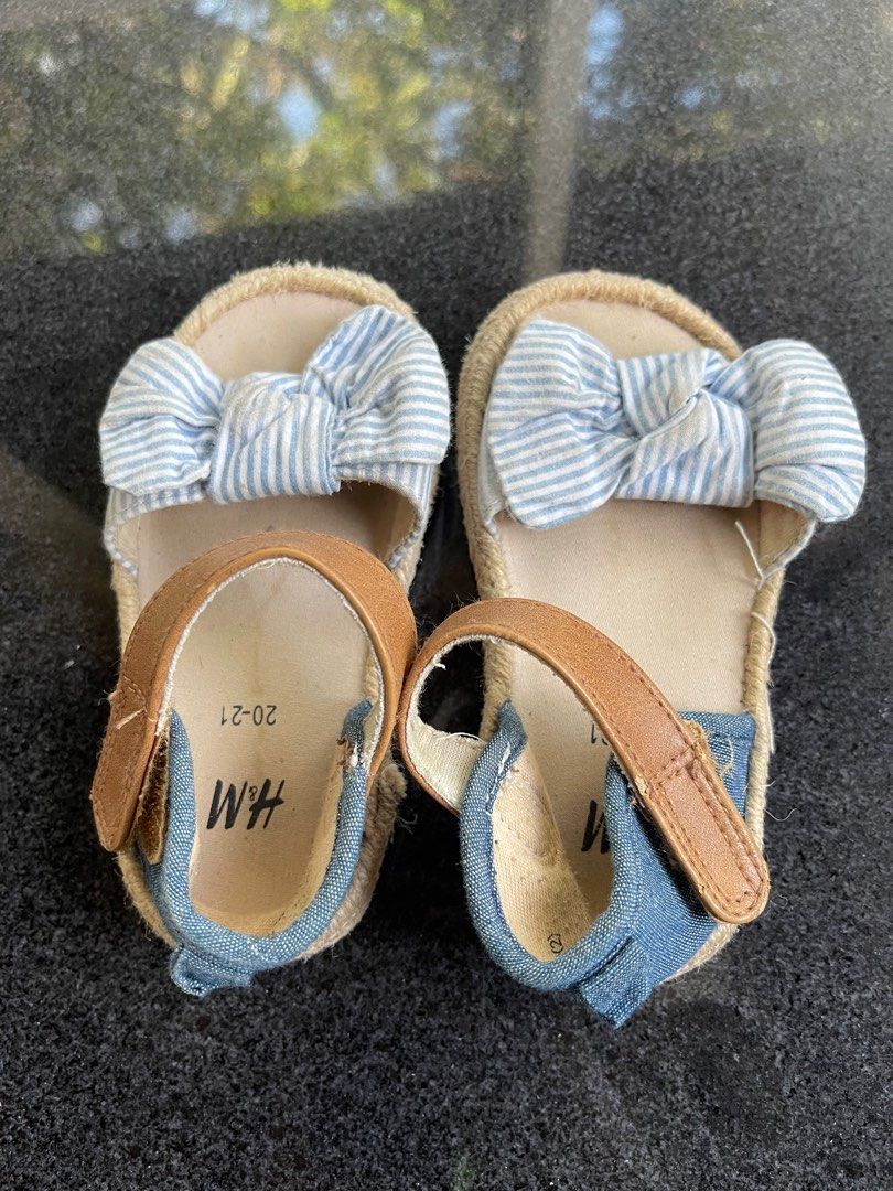 H&M Sandals for Toddler 1-3 yr old (Category: Babies & Kids Fashion) located in Marikina City. Submitted by marz.25 (Listing ID 1243710148, Image 2). Description: Just needs cleaning Original H&M size 20-21 14cm.