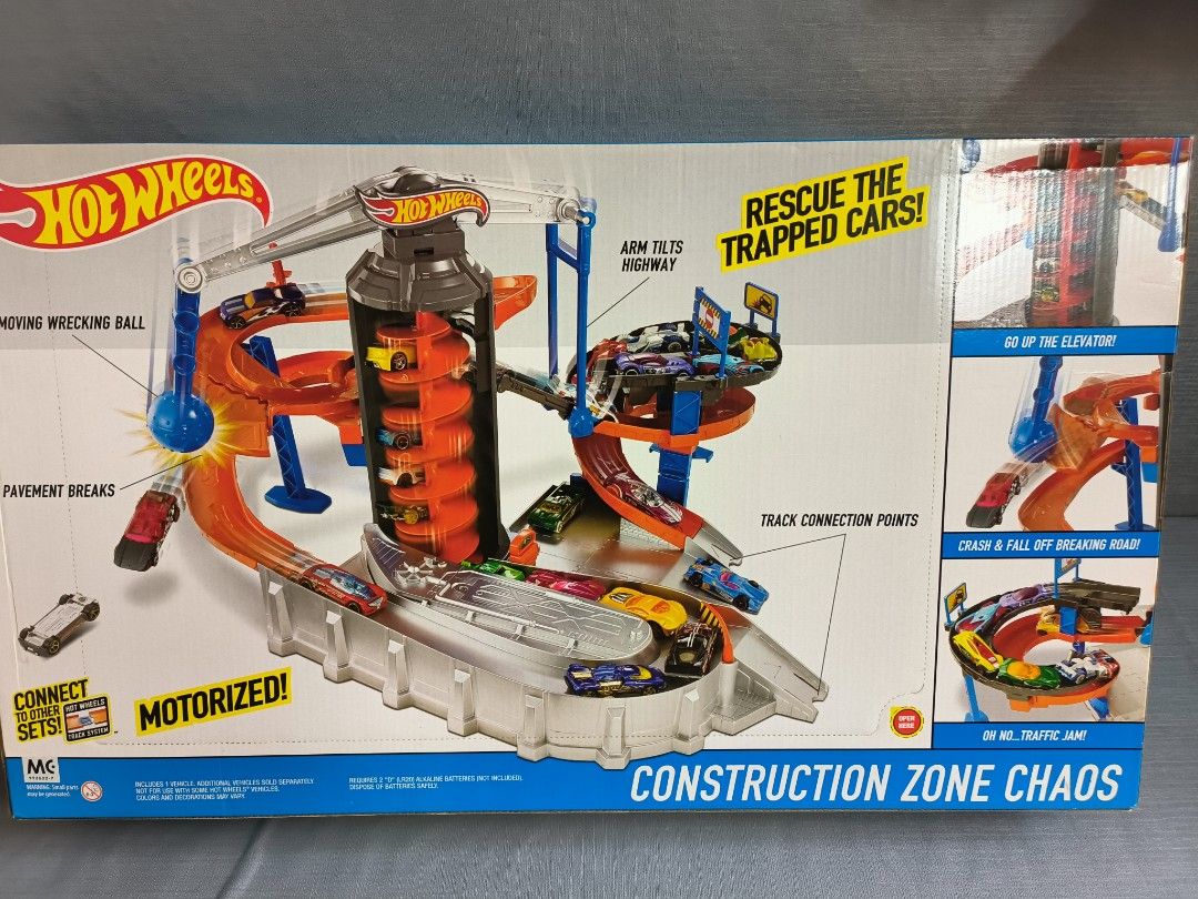 Hot wheels construction zone chaos best sale set