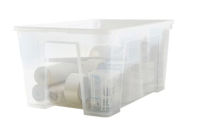 IKEA large Samla boxes with lids, Furniture & Home Living, Home ...