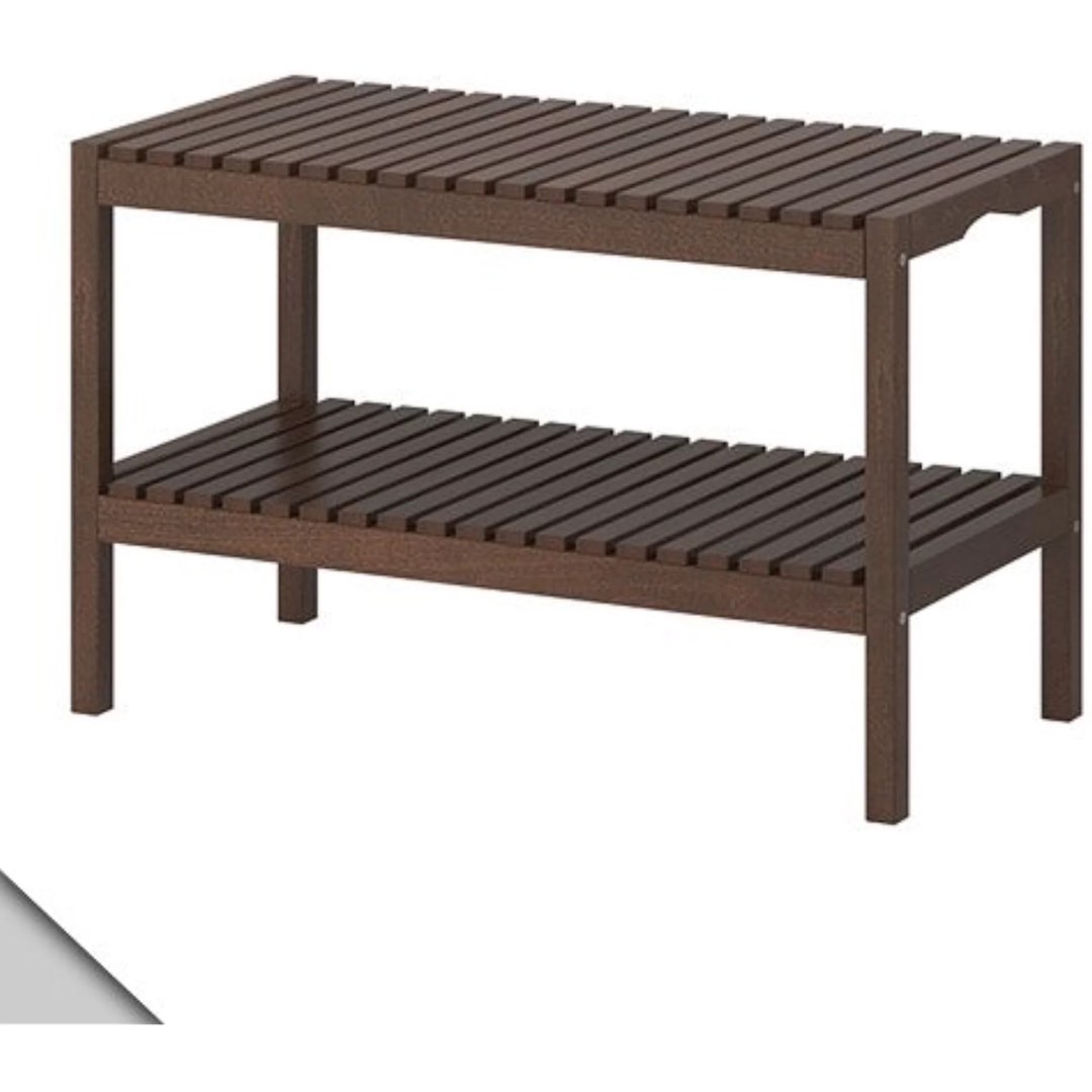 Ikea Molger Bench in Dark Brown, Furniture & Home Living, Furniture