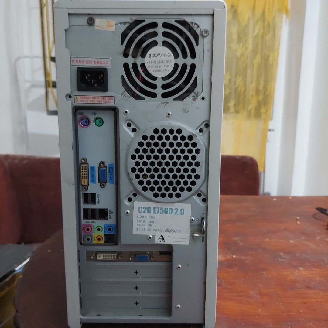 Intel Core 2 duo 8gb ram 160gb hard disk (Category: Desktops) located in Caloocan City. Submitted by idj1000 (Listing ID 1243683686, Image 2). Description: take all price is negotiable specs: intel core 2 duo 8gb ram (4x2gb) intel stock heatsink 160gb hard disk(no O.S.) Colorful gts 250 monitor hkc included dvi and vga only all units working and tested.