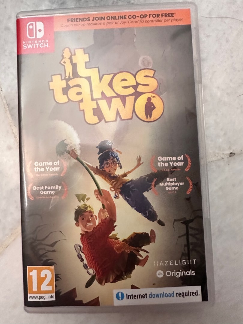 It Takes Two - Nintendo Switch (Like New), Video Gaming, Video Games,  Nintendo on Carousell