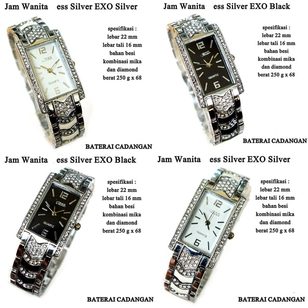 Jam Tangan Female Stainless Diamond Exo On Carousell