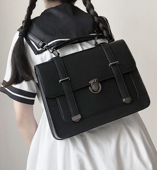 Japanese leather outlet school bag