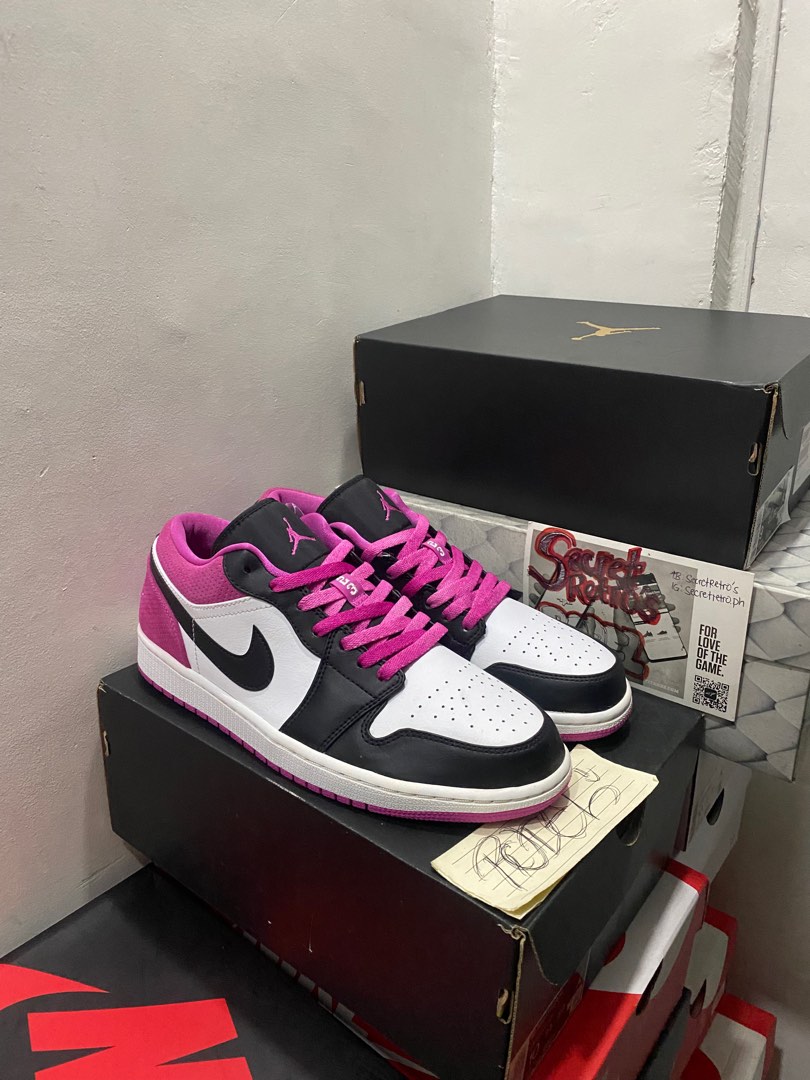 jordan 1 low fuchsia pink