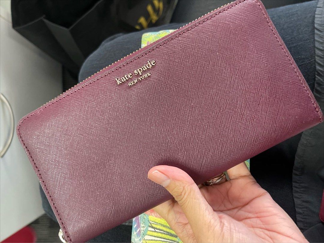 Kate spade wallet new arrivals cherrywood