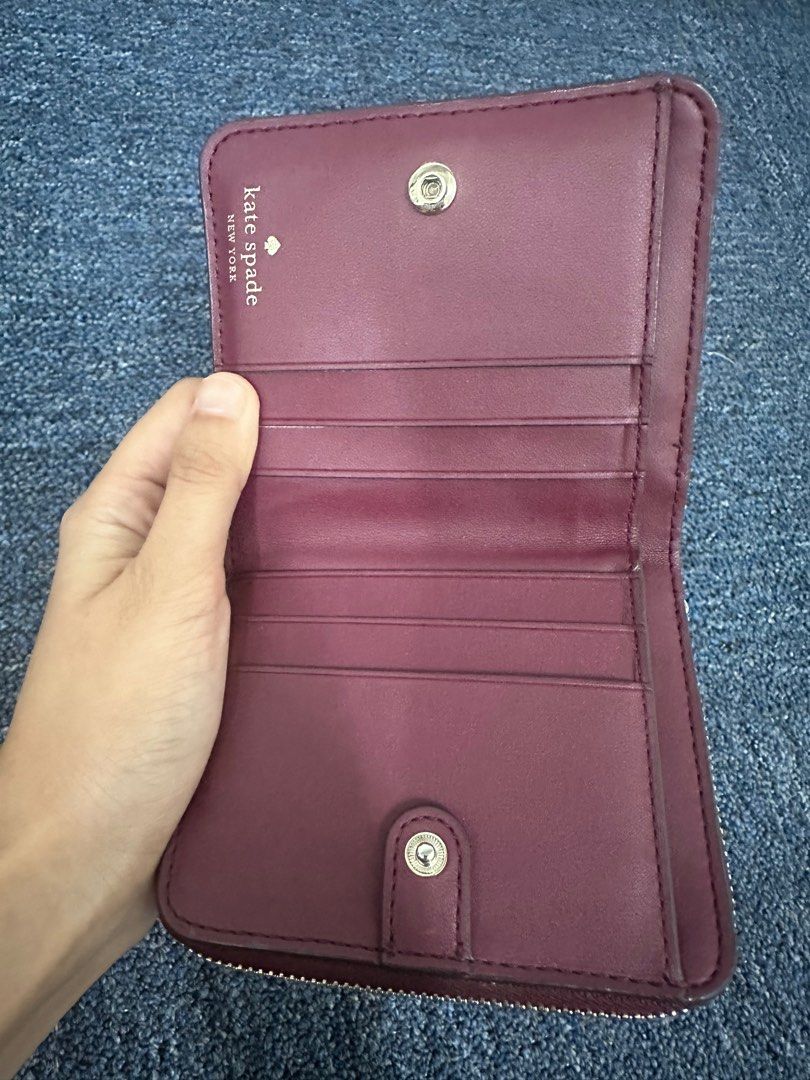 Kate Spade Natalia Small Zip Around Wallet, Women's Fashion, Bags