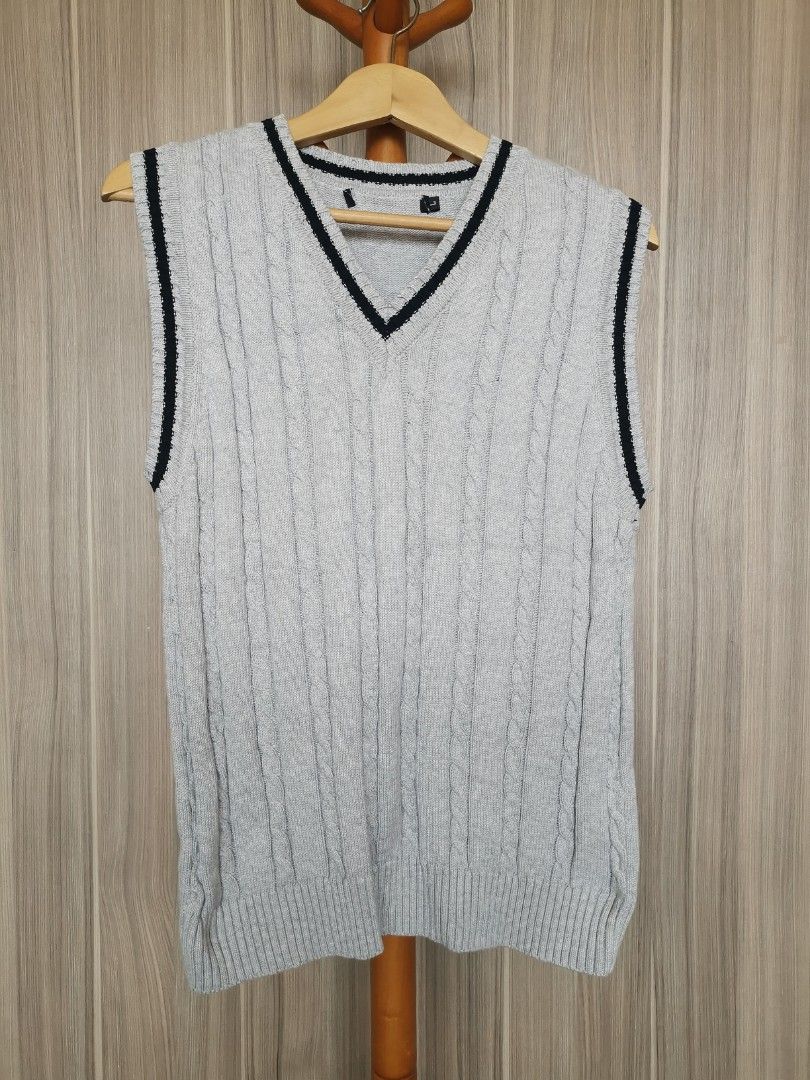 Korean style Knitted Vest Men s Fashion Coats Jackets and