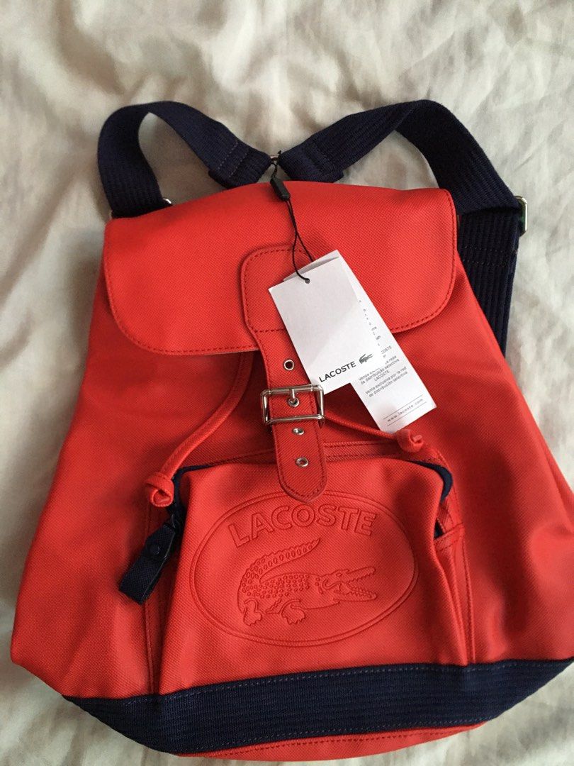 Lacoste backpack red clearance