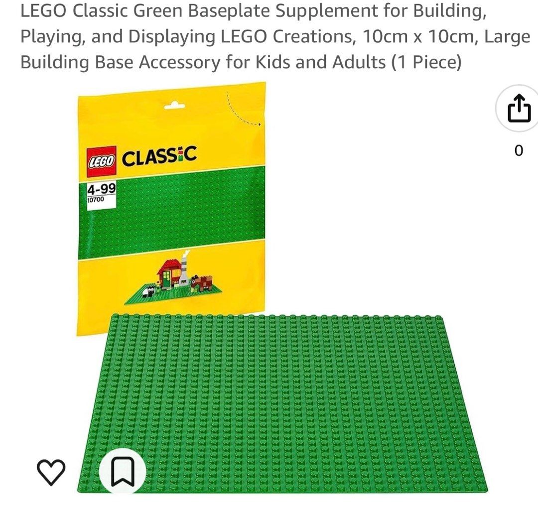 Lego baseplate blue dark green classic Hobbies Toys Toys