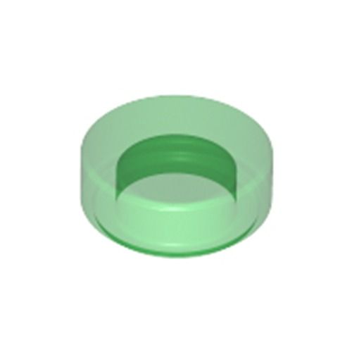 LEGO Parts 35380 98138 Flat Tile 1x1 Round Transparent Green