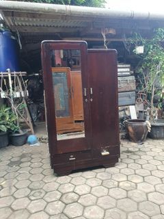 lemari pakaian gendong antik kayu jati tua