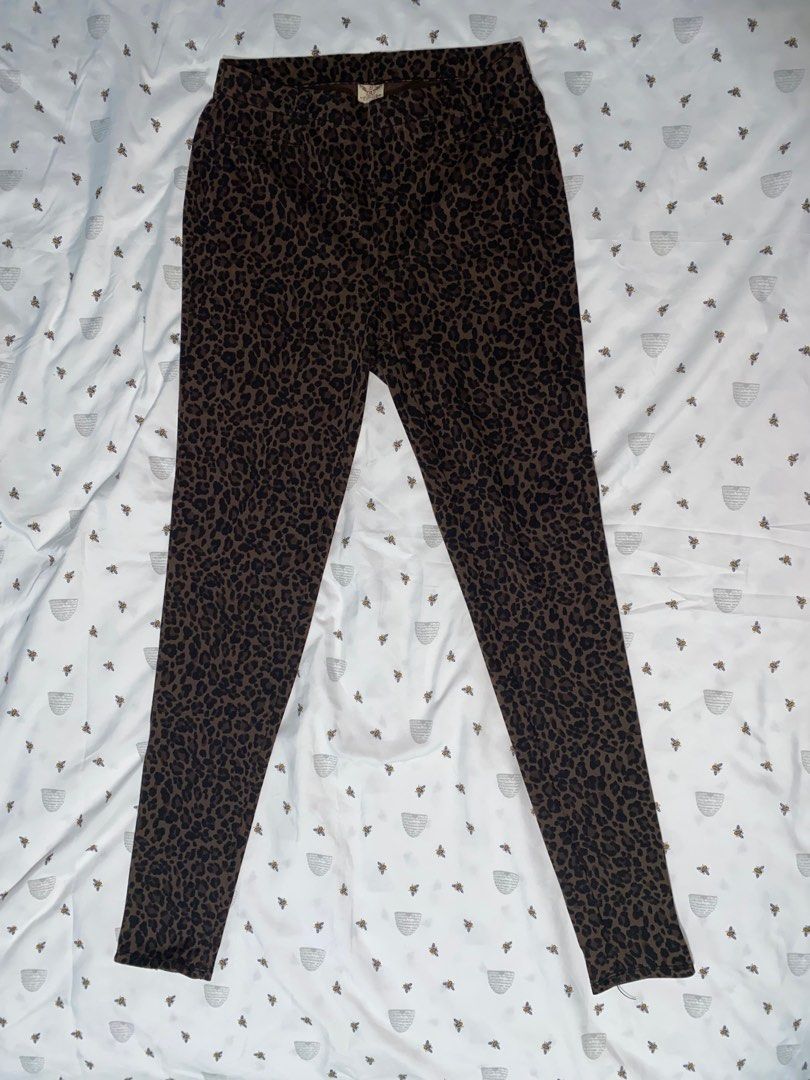 Leopard Print Full Length Jeggings (Brown) Faded Glory, Women's Fashion,  Bottoms, Jeans on Carousell